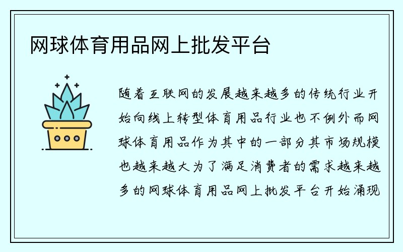 网球体育用品网上批发平台