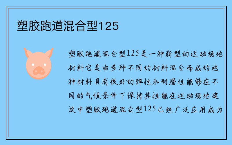 塑胶跑道混合型125