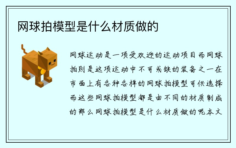 网球拍模型是什么材质做的